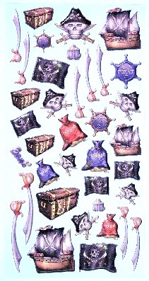 Softy Stickers bunt, Piraten